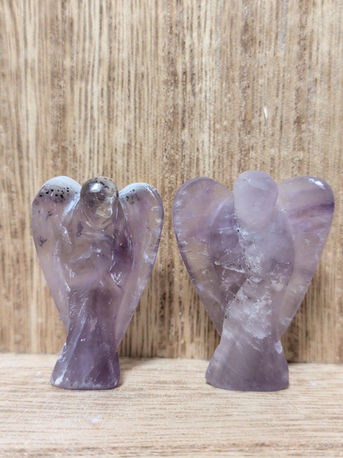 Amethyst Angel Carving
