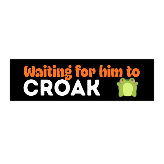 CROAK Bumper Stickers