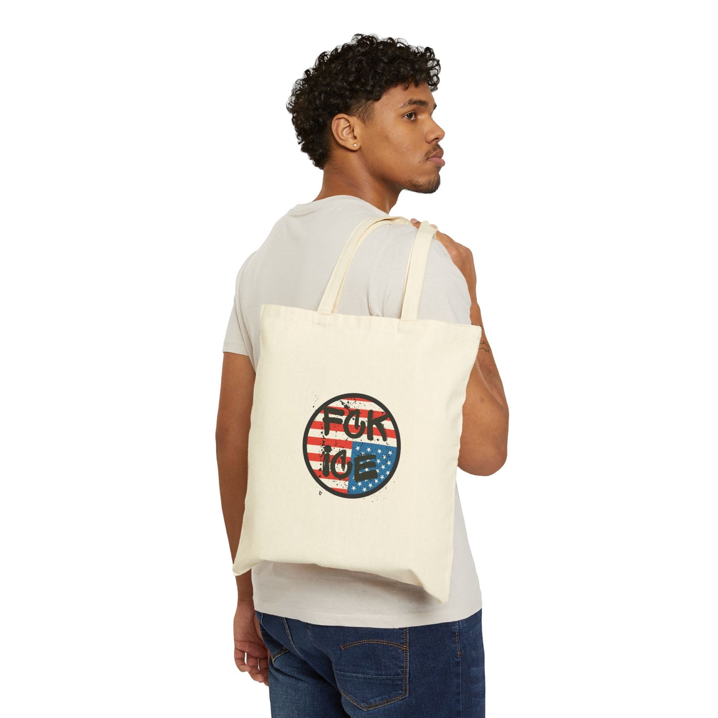 FCK ICE Cotton Canvas Tote Bag
