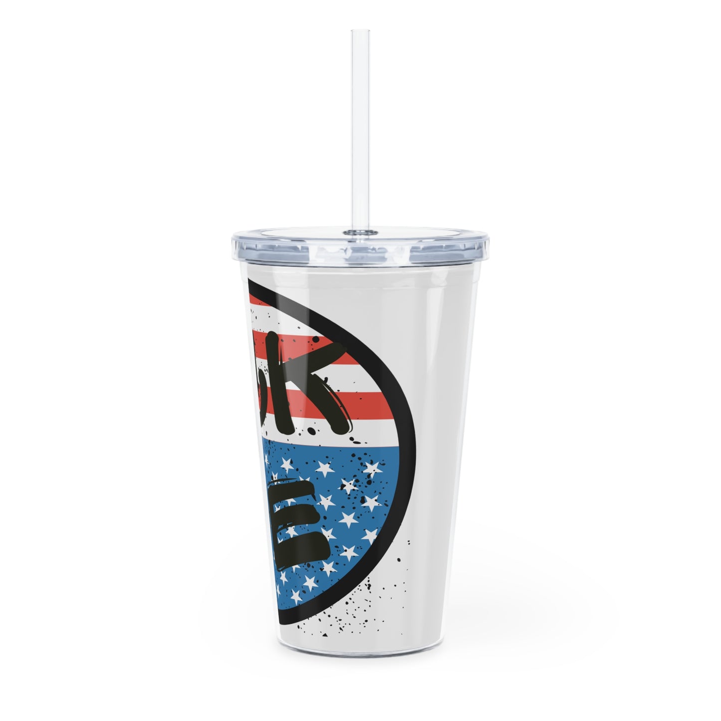 FCK ICE Plastic Tumbler with Straw