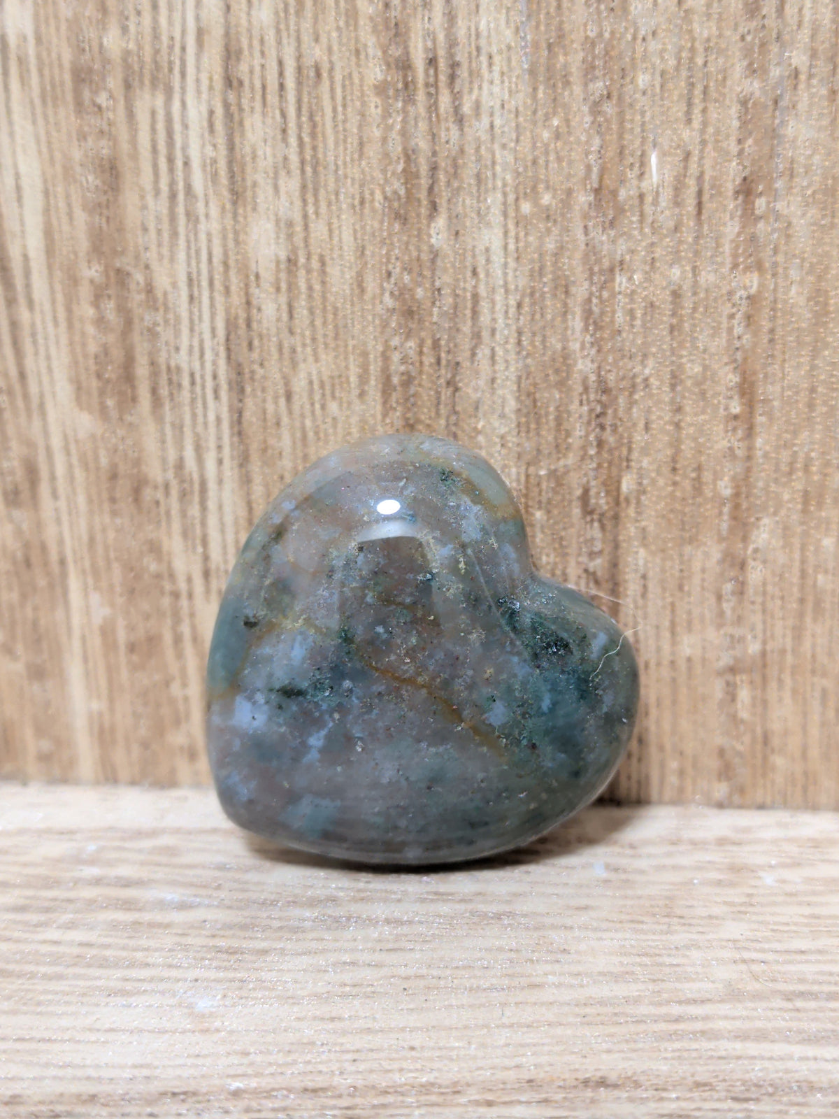 Moss Agate Heart